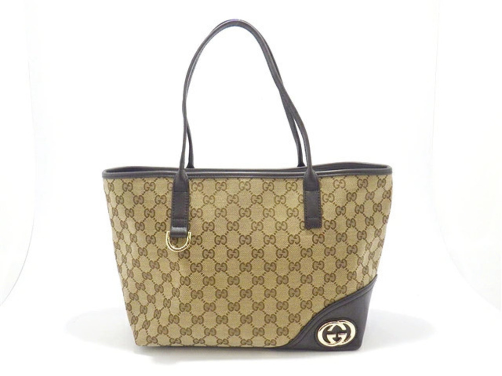 Gucci Tote Bag GG Canvas Beige Cream